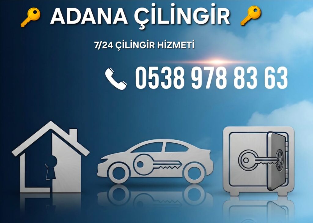 adana çilingir olarak ; kapı açma, araba açma (oto) ,kasa açma nöbetçi çilingir ve anahtarcı hizmetlerini 7/24 vermekteyiz. 24 saat açık çilingir 0538 978 83 63